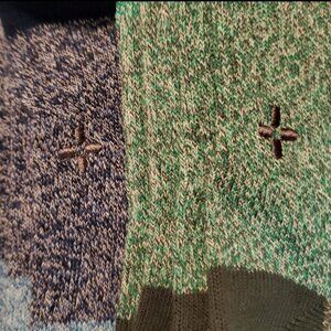 4 pairs SUN + STONE mens crew socks NWOT discount shipping